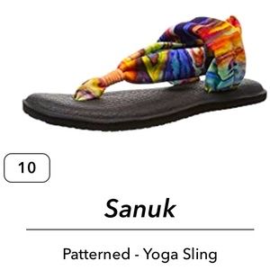 SANUK Women's Yoga Wrap Sandal. Coral/Multi Marble, 10 M US